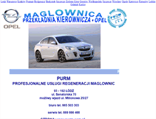 Tablet Screenshot of maglownica-opel.purm.com.pl